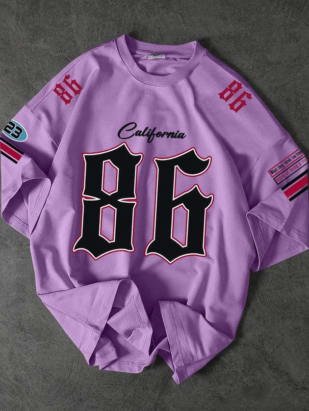 Men's Clothing 3d Digital New 86 Number Printed Jersey Short Sleeve Personality Rugby Uniform Breathable Summer Men's T Shirt_viptrois.com