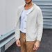Men's Chunky Knit Cardigan With Notch Lapel & Leather Buttons – Long Sleeve Cable Sweater (S-3XL, 6 Colors)_viptrois.com