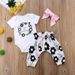 Kids’ Clothing Ins Children's Clothing TINY BUT Awesome Romper Printed Three Piece Set_viptrois.com