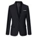 Men's Clothing Casual Suit For Men, Middle Aged And Young Business Korean Style Slim Fit Small Suit, Formal Jacket, Single Suit Top, Black_viptrois.com
