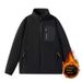 Loom Men's Fleece Autumn Winter Double-Sided Thickened Stand Collar Sweatshirt Windproof Warm Loose High-End Feel Jacket_viptrois.com