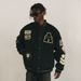 Men's Baseball Jacket Embroidered Wool Pilot Stand Collar Cardigan Jacket_viptrois.com