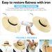 Beach Hats For Women, Foldable Sun Hat Womens UV Protection, Boho Wide Brim Hats For Women, Floppy Straw Visor Hat_viptrois.com