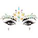 Halloween EDM electronic music festival face stickers eyebrow stickers diamond resin diamond carnival diamond stickers masquerade face decoration_viptrois.com
