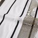 Men's Slim-Fit Long-Sleeve Shirt – Bold Stripes & Face Rhinestone Embellishment, 100% Cotton, UV Protection & Stylish_viptrois.com