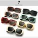 Extra Large Thick Framed Square Sunglasses Retro Men's And Women's Outdoor Glasses_viptrois.com