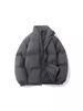 Men's Oversized Quilted Jacket – Winter-Ready Polyester Fill, Stand Collar, 11 Colors (Black/Camel/Charcoal)_viptrois.com