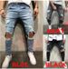Men's Jeans, New Ripped And Slim Fit Men's Clothing, Small Leg Pants, Long Pants_viptrois.com