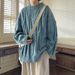 Men's Round Neck Knitting Coat Men's Design Fried Dough Twists Loose Lazy Sweater_viptrois.com