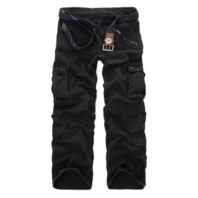 Man's clothing Men outdoor plus-size casual multi-color men's cargo pants plus-size baggy pants_viptrois.com