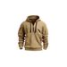 "Men's Zip-Up Hoodie – Streetwear Pullover With Multi-Pockets & Drawstrings (Black/Grey/Navy, S-5XL)"_viptrois.com