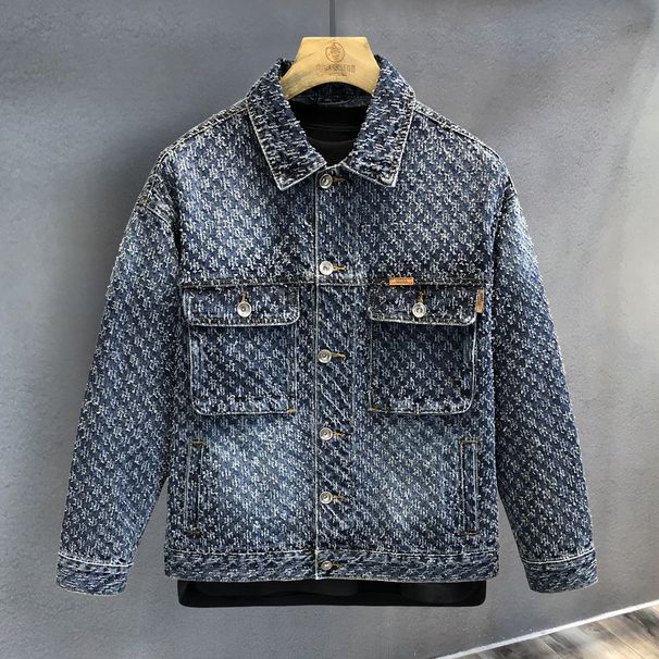 Men's Clothing Vibe High Grade Cat Claw Fashion Niche High End Denim Jacket Men's Handsome High Street Retro Jacket Trend_viptrois.com