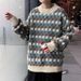 New soft waxy retro style sweater for men in autumn and winter, loose outer wear, students' versatile Fried Dough Twists knitting top_viptrois.com
