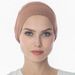Muslim headscarf Solid Color Modal Mercerized Cotton Elastic Base Cap Elastic Breathable Comfortable Adjustable Base Cap Headband_viptrois.com