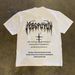 Summer New Short Sleeved Niche Design Pure Cotton Summer Casual Men's Round Neck T-shirt_viptrois.com