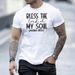 Bless The Lord Oh My Soul Psalm 103:1 Printed T-Shirt, Summer Men's Casual Short Sleeve Top_viptrois.com
