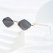 Men's Sunglasses Fashionable Metal Half Frame Diamond Shaped Sunglasses For Men And Women Cool Sunglasses Personalized Sunglasses_viptrois.com