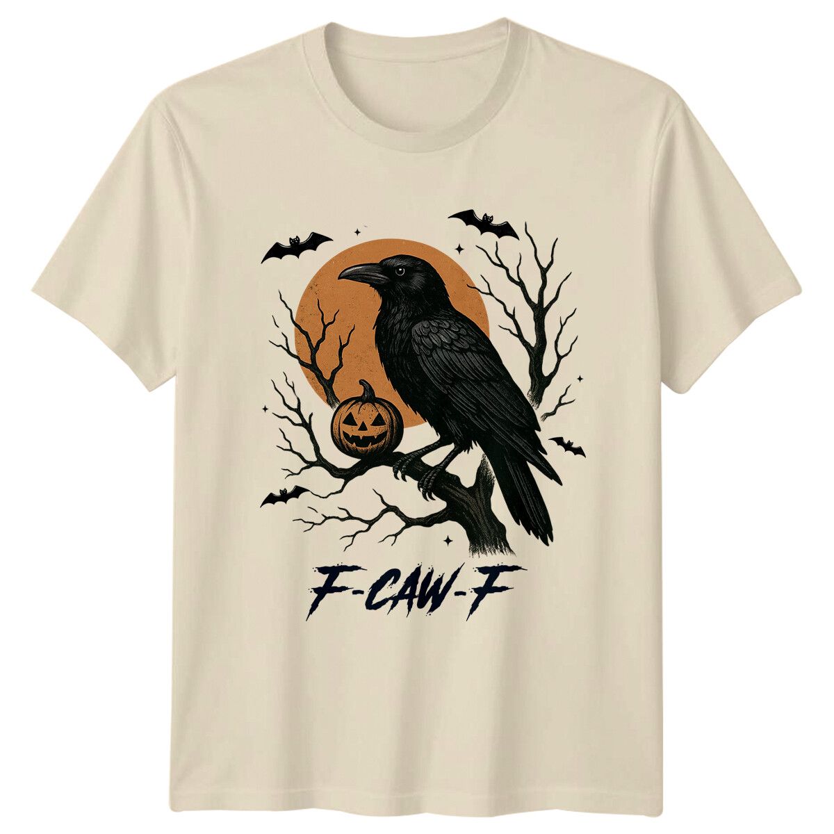 Raven F-CAW-F Halloween Mens T-Shirt Mens Womens Tees Top Womens Tee Graphic Unisex Top_viptrois.com