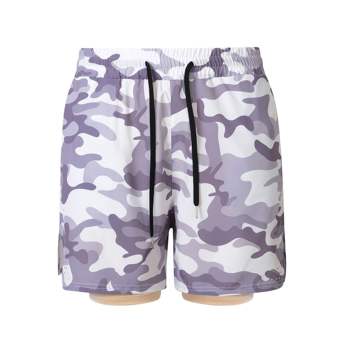 Men's Clothing Men's Summer Sports Casual Breathable Double Camouflage Drawstring Jogger Shorts For Formal & Casual For Men_viptrois.com