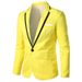 CT 2025 Autumn Winter New Color Block Non-Iron Long Sleeve Slim Fit Casual Suit Jacket Men's Blazer_viptrois.com