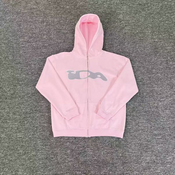Men's Embroidered Logo Zip-Up Hoodie – Streetwear Cotton Fleece Pullover (S-XL)_viptrois.com