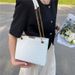 Women's Bags Textured Popular New Style Stylish Casual Chain Solid Color One Shoulder Crossbody Large Bag For Women_viptrois.com