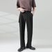 Man's clothing ins Light mature style men's wide vertical trousers men's trousers white_viptrois.com