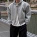 MYQ Old Money Style Cardigan Hooded Sweatshirt Men's Autumn Loose Casual Short Jacket Korean Commuting Outfit_viptrois.com