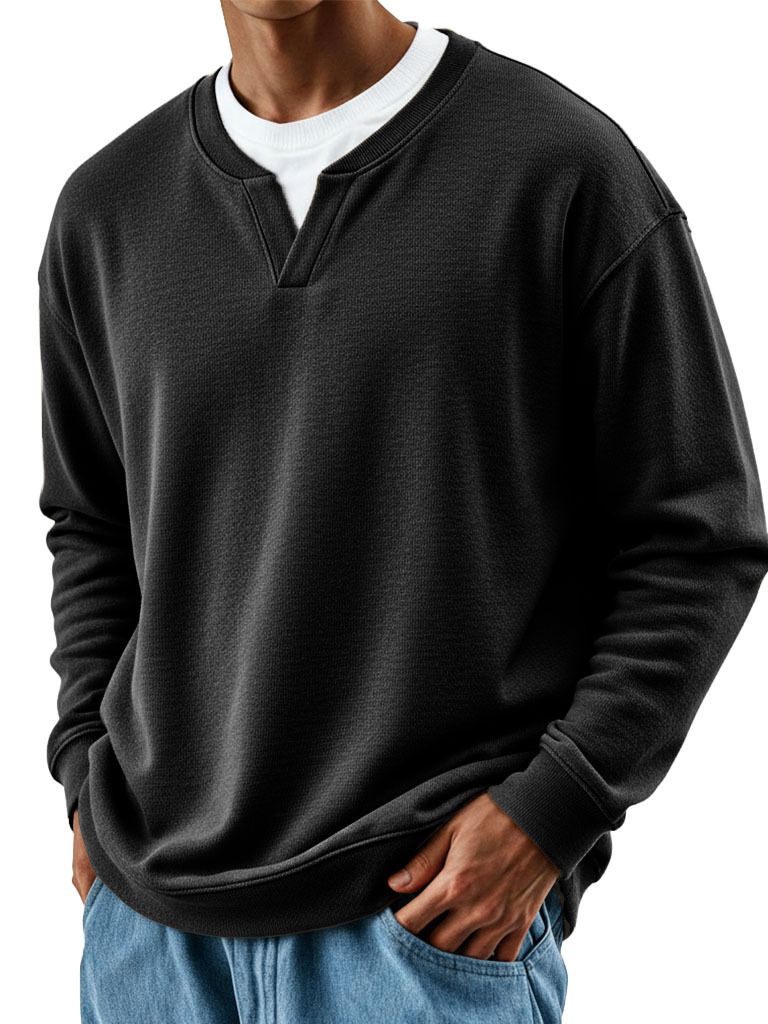 Men's 3d Print Polo Sweatshirt - Oversized Streetwear Pullover With Double Collar (Multiple Colorways)_viptrois.com