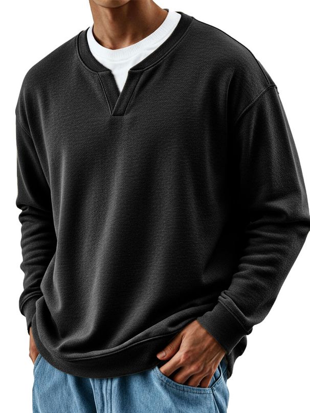 Men's 3d Print Polo Sweatshirt - Oversized Streetwear Pullover With Double Collar (Multiple Colorways)_viptrois.com