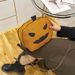 Halloween Themed Glitter Pumpkin Crossbody Bag For Women - Retro Reflective PU Shoulder Bag With Zipper Pockets, Fashionable & Fun Accessory_viptrois.com