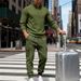 Men's Heavyweight Workout Jogger Set - Relaxed Fit Hoodie & Sweatpants For Fall/Winter, Casual Streetwear & Outdoor Workwear (S-Xxxl)_viptrois.com