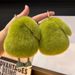 Bag Charms Rex Rabbit Fur Avocado Plush Car Keychain Pendant Personalized Avocado Bag Pendant Girlfriend Couple Pendant_viptrois.com