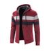 Autumn/Winter New Men's Jacket Loose Plush Casual Thick Hooded Knitted Sweater Thread Clothes For Men_viptrois.com