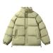 Men's Winter Thickened Trendy Cotton-padded Clothes Without Hats Stand-up Collar Bread Clothes Korean Version Trendy Jacket_viptrois.com