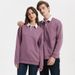Unisex Thick Cotton Polo Sweatshirt - Oversized Casual Long Sleeve Pullover For Men & Women (Multiple Colors Available)_viptrois.com