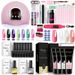 Nail Extension Gel Kit With UV Nail Polish For Professional Manicure_viptrois.com