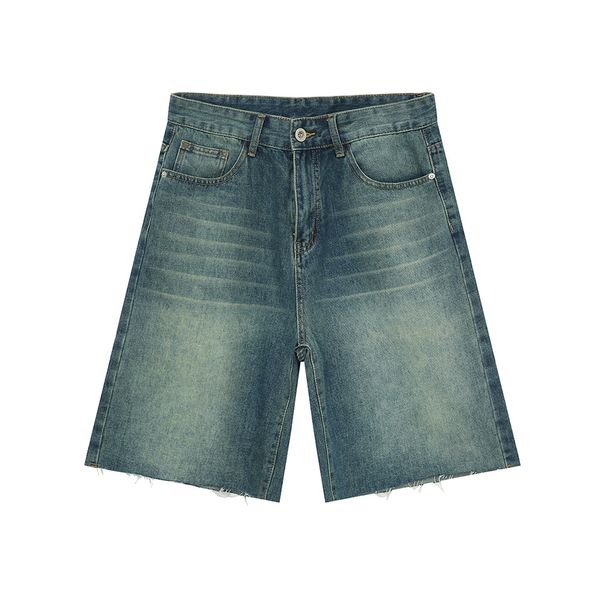 Men's Clothing 2025 Summer New Products American High Street Casual Straight Loose Denim Shorts Trend_viptrois.com