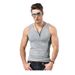 Men's Clothing Men's vest polyester sports casual white hurdle slim fit large size sleeveless t shirt youth summer bottoming fitness_viptrois.com