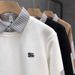 High-end Shirt Collar Long-sleeved Bottoming Shirt Sweater Men's Trendy Brand Spring And Autumn Top New Men's_viptrois.com