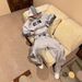 Spring And Autumn New Trendy Brand American Three-bar Sports Style Printing Loose Men's And Women's Casual Double Pants Sweatshirt Sweatpants_viptrois.com