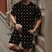 Men's 3D Printed Short Sleeve Shirt And Shorts Set - Casual Comfort Outfit With Bamboo Cotton Blend_viptrois.com