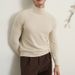 "Men's Relaxed Fit Turtleneck Sweater - Soft Wool Blend Pullover For Autumn & Winter"_viptrois.com