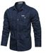 Men's Long Sleeved Shirt Trendy Loose Fitting Pure Cotton Workwear Japanese Style Top Casual Lapel Spring Autumn_viptrois.com