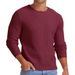 Minimalist Crewneck Sweater – Solid Color Casual Knit Pullover For Men (8 Colors, S-XXXL)_viptrois.com
