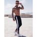 Men's clothing sports pants slim cotton sweatpants casual fitness pants_viptrois.com