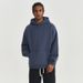 2025 Spring And Autumn New 450G Fleece Hooded Sweatshirt American Style Solid Color Loose Thickened Trendy Brand Men's_viptrois.com
