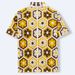 Men's Clothing National Style Heavy Crochet Sweater Summer Short Sleeve Polo Shirt_viptrois.com