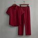 Men's Casual Multi Color Beach Wear Bamboo Wrinkled Short Sleeved Suit Two Piece Suit_viptrois.com