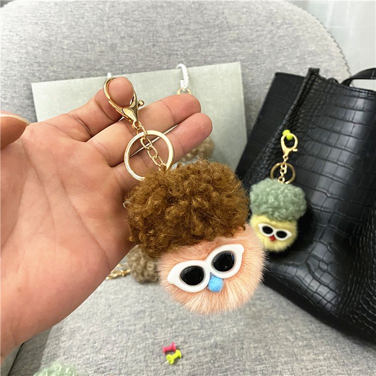Bag Charm Creative Cauliflower Cartoon Keychain Car Ornaments Plush Doll Doll Cute Bag Pendant Accessories Small Gifts_viptrois.com